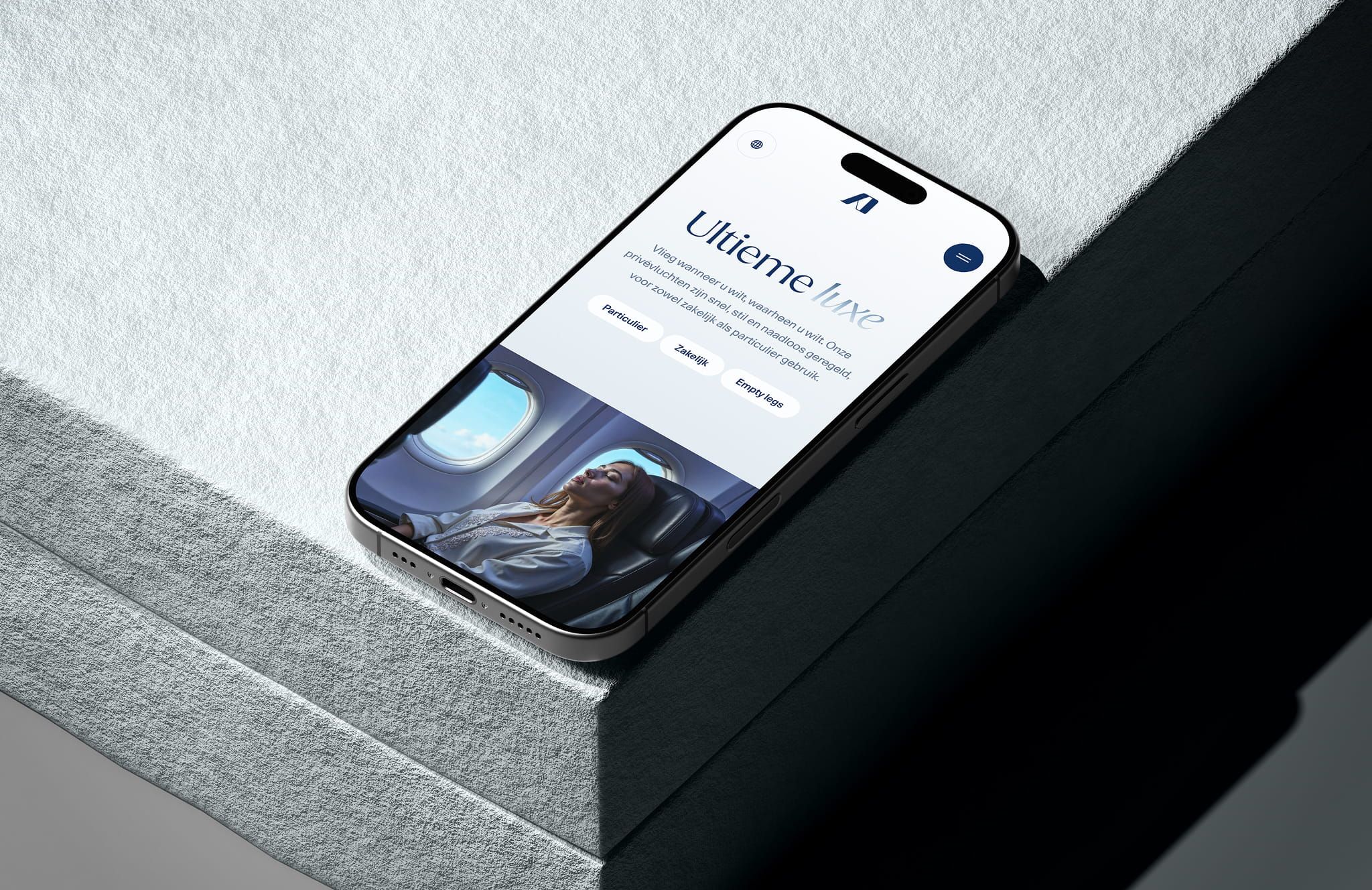 Aerodynamics: website op mobiel