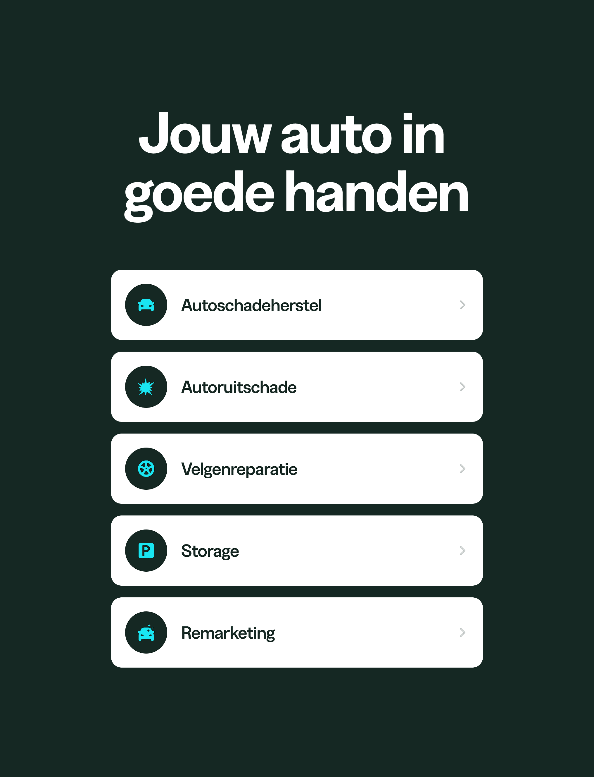 RECO: dienstenoverzicht op de website